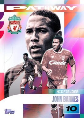 2024-25 TOPPS Liverpool FC Official Team Set Soccer Cards - Pathway Insert John Barnes