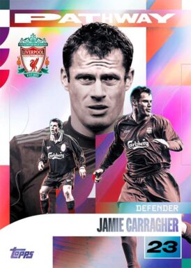 2024-25 TOPPS Liverpool FC Official Team Set Soccer Cards - Pathway Insert Jamie Carragher