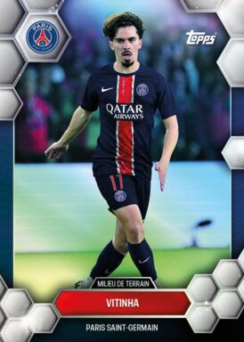 2024-25 TOPPS Paris Saint-Germain Official Fan Set Soccer Cards - Base Card Vitinha