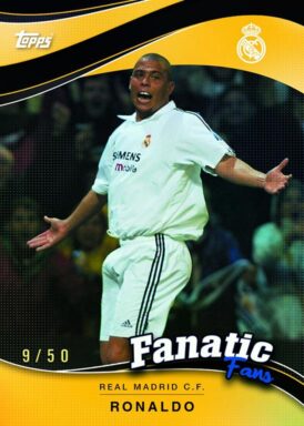 2024-25 TOPPS Real Madrid C.F. Official Fan Set Soccer Cards - Fanatic Fans Insert Ronaldo