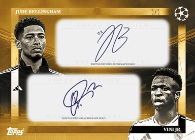 2024-25 TOPPS Simplicidad UEFA Club Competitions Soccer Cards - Dual Autograph Jude Bellingham / Vini Jr