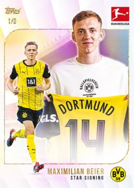 2024-25 TOPPS Summer Signings Bundesliga Soccer Cards - Base Autograph Maximilian Beier