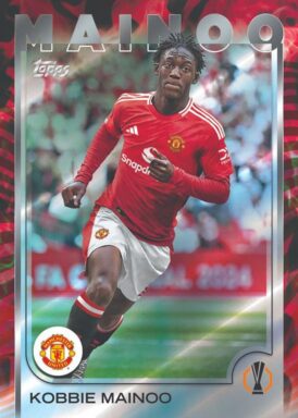 2024-25 TOPPS UEFA Club Competitions Soccer Cards - Base Parallel Kobbie Mainoo