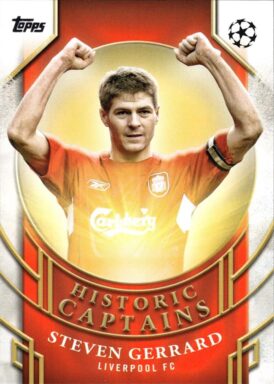 2024-25 TOPPS UEFA Club Competitions Soccer Cards - Historic Captains Insert Steven Gerrard