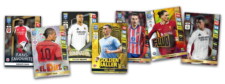 PANINI FIFA 365 Adrenalyn XL 2025 Trading Card Game - Cards Preview