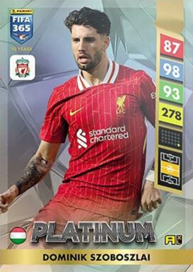 PANINI FIFA 365 Adrenalyn XL 2025 Trading Card Game - RARE - Platinum Card Dominik Szoboszlai