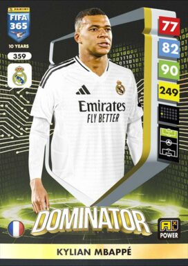 PANINI FIFA 365 Adrenalyn XL 2025 Trading Card Game - POWER - Dominator Kylian Mbappé