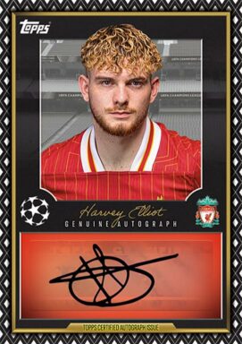 TOPPS UEFA Club Competition Match Attax 2024/25 Trading Card Game - Autograph Card Harves Elliot