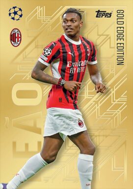 TOPPS UEFA Club Competition Match Attax 2024/25 Trading Card Game - Gold Edge Edition Rafael Leao