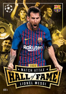 TOPPS UEFA Club Competition Match Attax 2024/25 Trading Card Game - Hall of Fame Lionel Messi