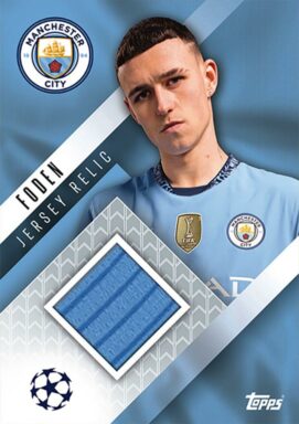 TOPPS UEFA Club Competition Match Attax 2024/25 Trading Card Game - Jersey Relic Phil Foden