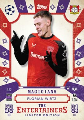 TOPPS UEFA Club Competition Match Attax 2024/25 Trading Card Game - Magicians Limited Editions Florian Wirtz