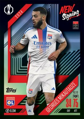 TOPPS UEFA Club Competition Match Attax 2024/25 Trading Card Game - New Signings Georges Mikautadze