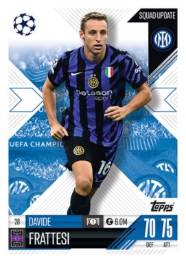 TOPPS UEFA Club Competitions Match Attax Extra 2024/25 Trading Card Game - Squad Update Davide Frattesi