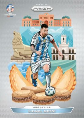 2024 PANINI Prizm Conmebol Copa America Soccer Cards - National Landmarks Insert Lionel Messi