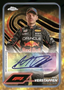 2024 TOPPS Chrome Formula 1 Racing Cards - Base Autograph Max Verstappen