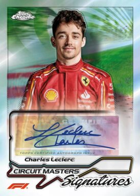 2024 TOPPS Chrome Formula 1 Racing Cards - Circuit Masters Signatures Charles Leclerc