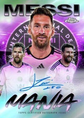 2024 TOPPS Chrome Major League Soccer Cards - Mania Autograph Lionel Messi