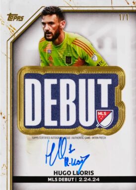 2024 TOPPS Chrome Major League Soccer Cards - MLS Debut Patch Autograph Hugo Lloris