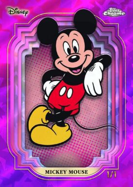 2024 TOPPS Chrome Sapphire Edition Disney Trading Cards - Base Parallel Mickey Mouse