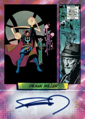 2024 TOPPS Chrome Sapphire Edition Marvel Trading Cards - Authentic Marvel Comic Book Artist Autograph Frank Miller