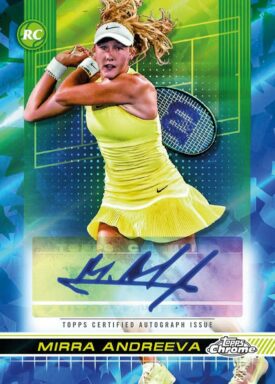 2024 TOPPS Chrome Sapphire Edition Tennis Cards - Base Autograph Mirra Andreeva