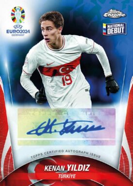 2024 TOPPS Chrome Sapphire Edition UEFA Euro Soccer Cards - Base Autograph Kenan Yildiz