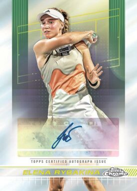 2024 TOPPS Chrome Tennis Cards - Base Autograph Elena Rybakina