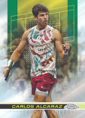 2024 TOPPS Chrome Tennis Cards - Base Card Carlos Alcaraz