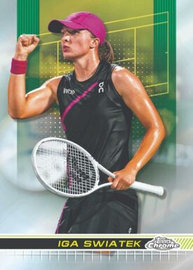 2024 TOPPS Chrome Tennis Cards - Base Card Iga Swiatek