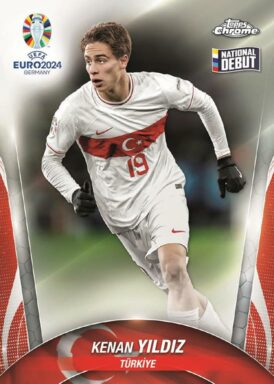 2024 TOPPS Chrome UEFA Euro Soccer Cards - Base Card Kenan Yildiz