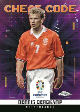 2024 TOPPS Chrome UEFA Euro Soccer Cards - Cheat Code Insert Card Dennis Bergkamp