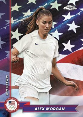 2024 TOPPS Chrome US Olympic & Paralympic Team Hopefuls Sports Cards - Base Parallel Alex Morgan