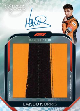 2024 TOPPS Dynasty Formula 1 Racing Cards - Autograph Flag Jumbo Patch Suit Zipper Variation Card Lando Norris