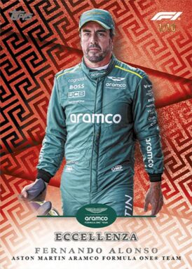 2024 TOPPS Eccellenza Formula 1 Racing Cards - Base Parallel Fernando Alonso