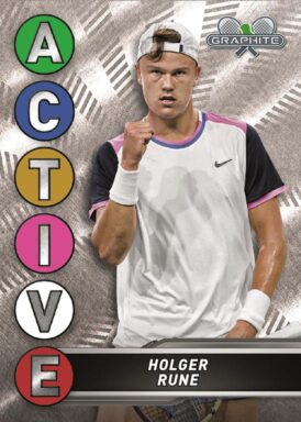 2024 TOPPS Graphite Tennis Cards - Active Metal Insert Holger Rune