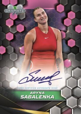 2024 TOPPS Graphite Tennis Cards - Graphite Signature Aryna Sabalenka