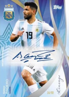 2024 TOPPS Lineage Argentina Soccer Cards - Base Autograph Sergio Agüero