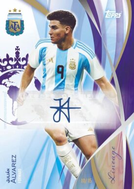 2024 TOPPS Lineage Argentina Soccer Cards - Base Autograph Icons Julian Alvarez