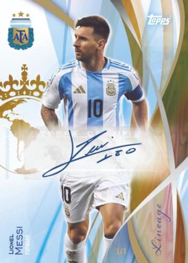 2024 TOPPS Lineage Argentina Soccer Cards - Base Autograph Icons Lionel Messi