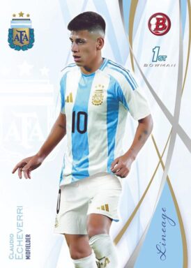 2024 TOPPS Lineage Argentina Soccer Cards - Base Card Bowman Prospects Claudio Echeverri