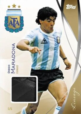 2024 TOPPS Lineage Argentina Soccer Cards - The Greatest Maradona Boot Relic