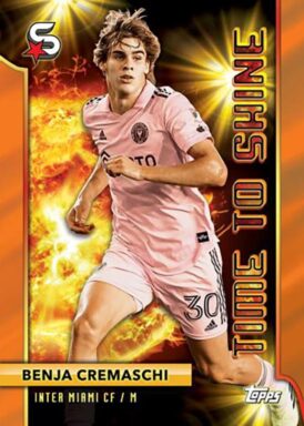 2024 TOPPS Superstars Major League Soccer Cards - Time to Shine Insert Benja Cremaschi