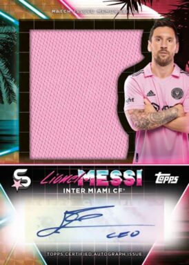 2024 TOPPS Superstars Major League Soccer Cards - World's Greatest Autographed Jumbo Relic Lionel Messi