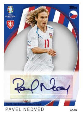 TOPPS UEFA Euro 2024 Match Attax Trading Card Game - Autograph Card - Pavel Nedved