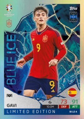 TOPPS UEFA Euro 2024 Match Attax Trading Card Game - Blue Limited Edition Card - Gavi