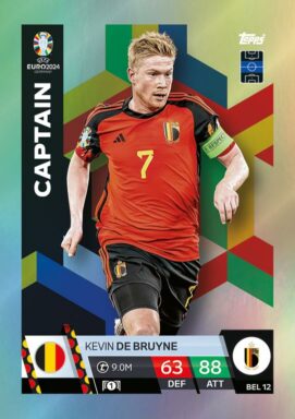 TOPPS UEFA Euro 2024 Match Attax Trading Card Game - Captain Card - Kevin de Bruyne