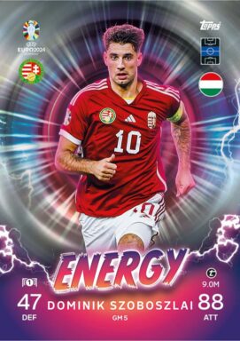 TOPPS UEFA Euro 2024 Match Attax Trading Card Game - Energy Card - Dominik Szoboszlai
