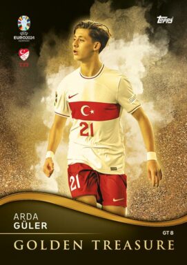 TOPPS UEFA Euro 2024 Match Attax Trading Card Game - Golden Treasure Card - Arda Güler