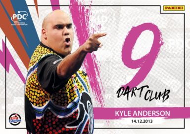 2025 PANINI PDC World Championship Darts Cards - 9-Dart-Club Insert Kyle Anderson